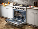 Thor Kitchen 36-Inch 6.0 Cu. Ft Single Oven Professional Gas Range in Stainless Steel LRG3601U