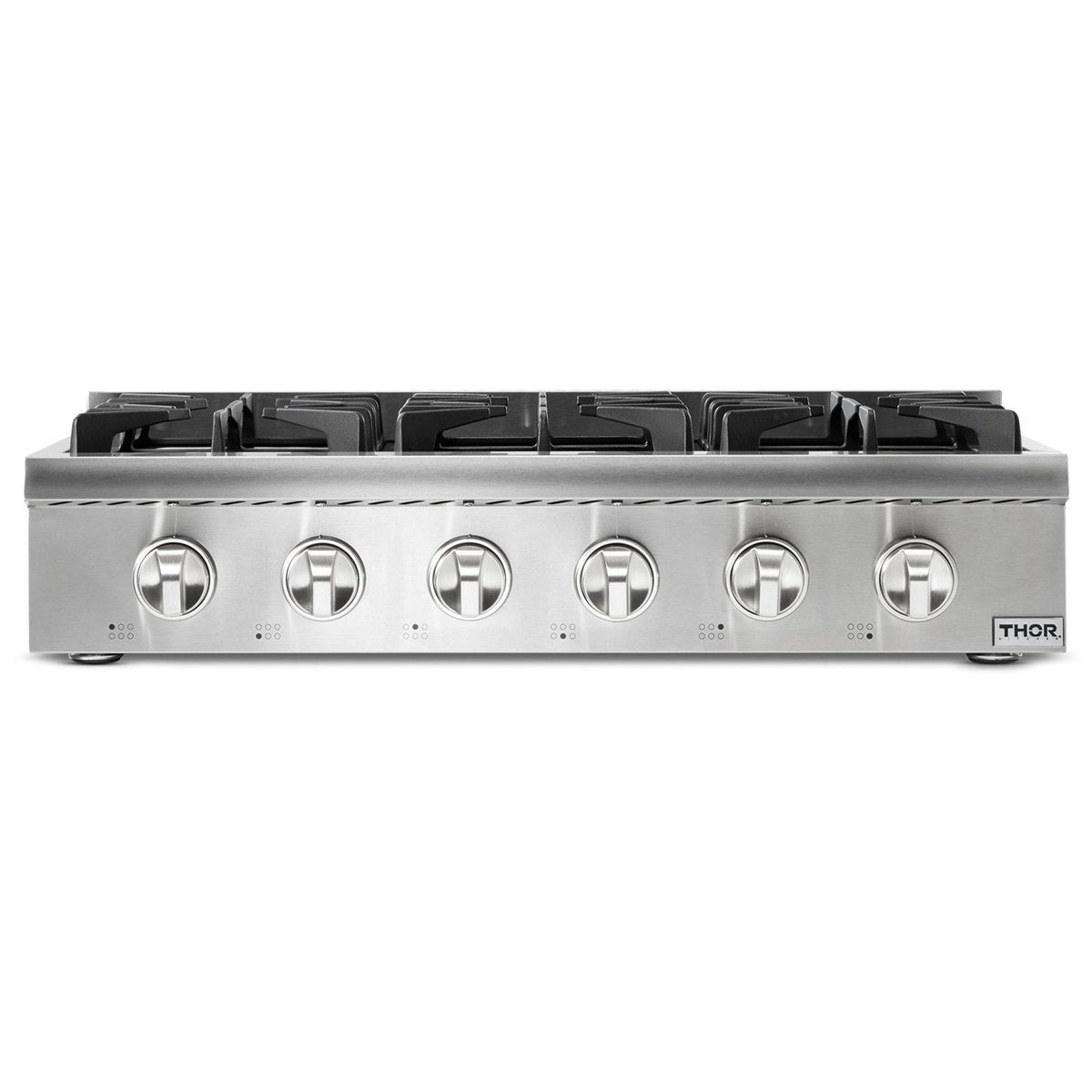 Thor Kitchen 36-Inch Gas Cooktop in Stainless Steel with 6 Burners HRT3618U