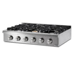 Thor Kitchen 36-Inch Gas Cooktop in Stainless Steel with 6 Burners HRT3618U