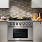 Thor Kitchen 36 in. Professional Gas Range in Stainless Steel 