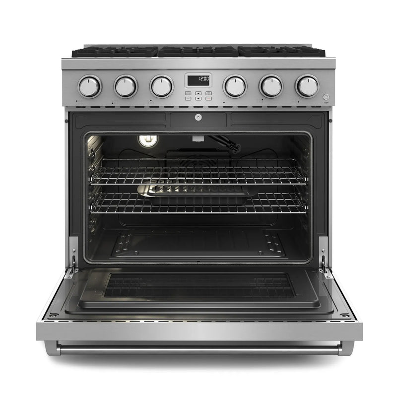 Thor Kitchen 36 Inch Contemporary Professional Gas Range in Stainless Steel 