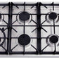 Thor Kitchen 36-Inch Professional Drop-In Gas Cooktop with Six Burners in Stainless Steel TGC3601