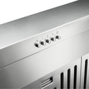 Thor Kitchen 36” Professional Wall Mount Pyramid Range Hood with 800 CFM Motor in Stainless Steel TRH36P