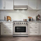 Thor Kitchen 4-Piece Appliance Package - 36-Inch Gas Range, Refrigerator with Water Dispenser, Dishwasher, & Microwave Drawer in Stainless Steel