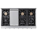 Thor Kitchen 4-Piece Pro Appliance Package - 48-Inch Rangetop, Electric Wall Oven, Dishwasher & Refrigerator with Water Dispenser in Stainless Steel