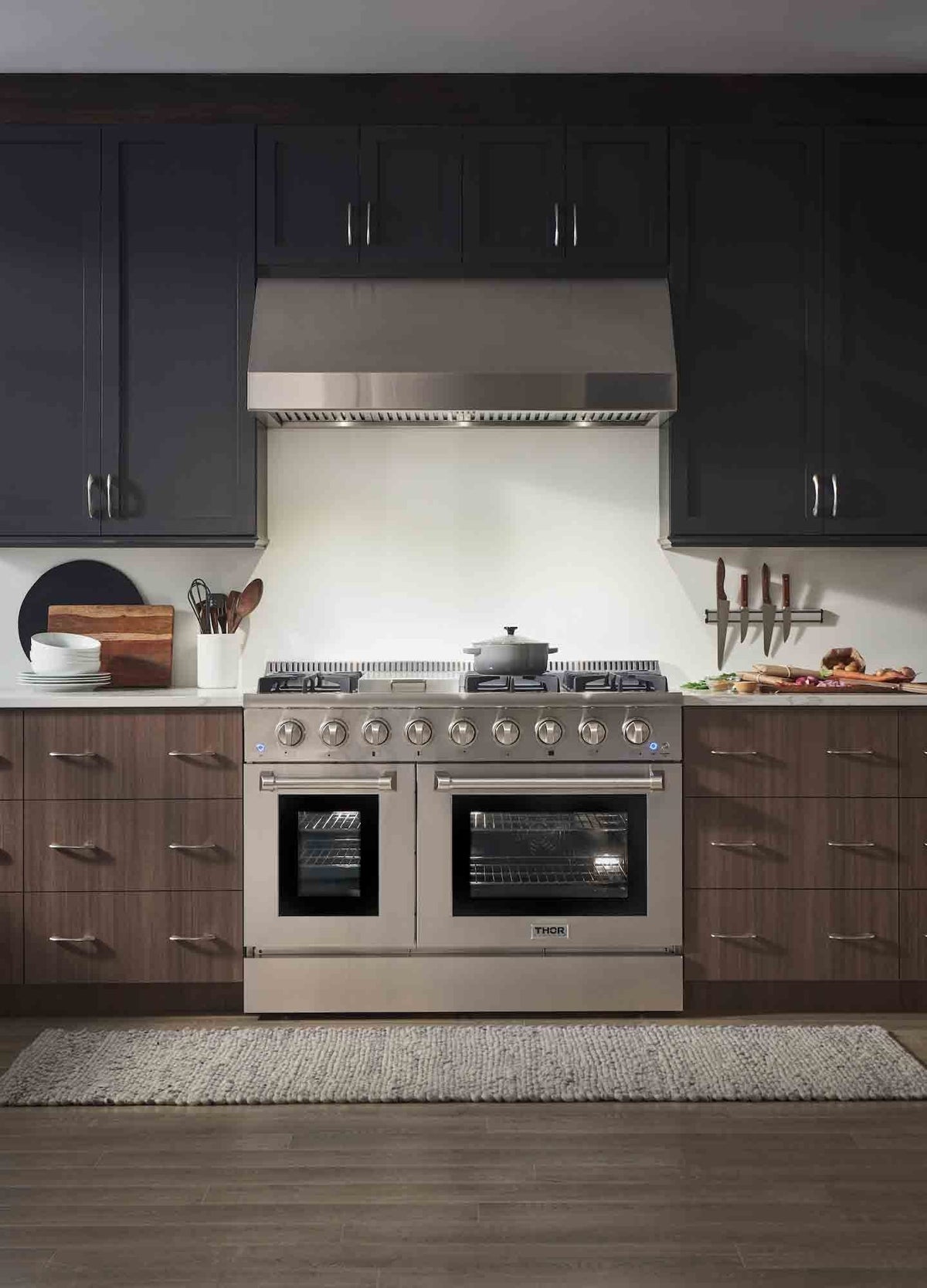 Thor Kitchen 48-Inch 6.7 cu. ft. Dual Fuel Range in Stainless Steel HRD4803U