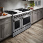 Thor Kitchen 48-Inch 6.7 cu. ft. Professional Gas Range in Stainless Steel with Double Oven HRG4808U