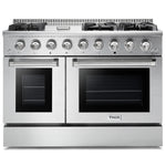 Thor Kitchen 48-Inch 6.7 cu. ft. Professional Gas Range in Stainless Steel with Double Oven HRG4808U