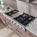 Thor Kitchen 48-Inch Gas RangeTop in Stainless Steel with 6 Burners Including Power Burners and Griddle HRT4806U