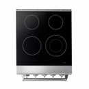 Thor Kitchen 5-Piece Appliance Package - 24-Inch Electric Range, Refrigerator with Water Dispenser, Under Cabinet Hood, Dishwasher, & Microwave Drawer in Stainless Steel