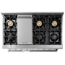 Thor Kitchen 5-Piece Pro Appliance Package - 48-Inch Gas Range, French Door Refrigerator, Dishwasher, Under Cabinet 11-Inch Tall Hood, and Microwave Drawer in Stainless Steel