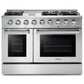 Thor Kitchen 5-Piece Pro Appliance Package - 48-Inch Gas Range, Refrigerator with Water Dispenser, Dishwasher, Under Cabinet 11-Inch Tall Hood, & Microwave Drawer in Stainless Steel