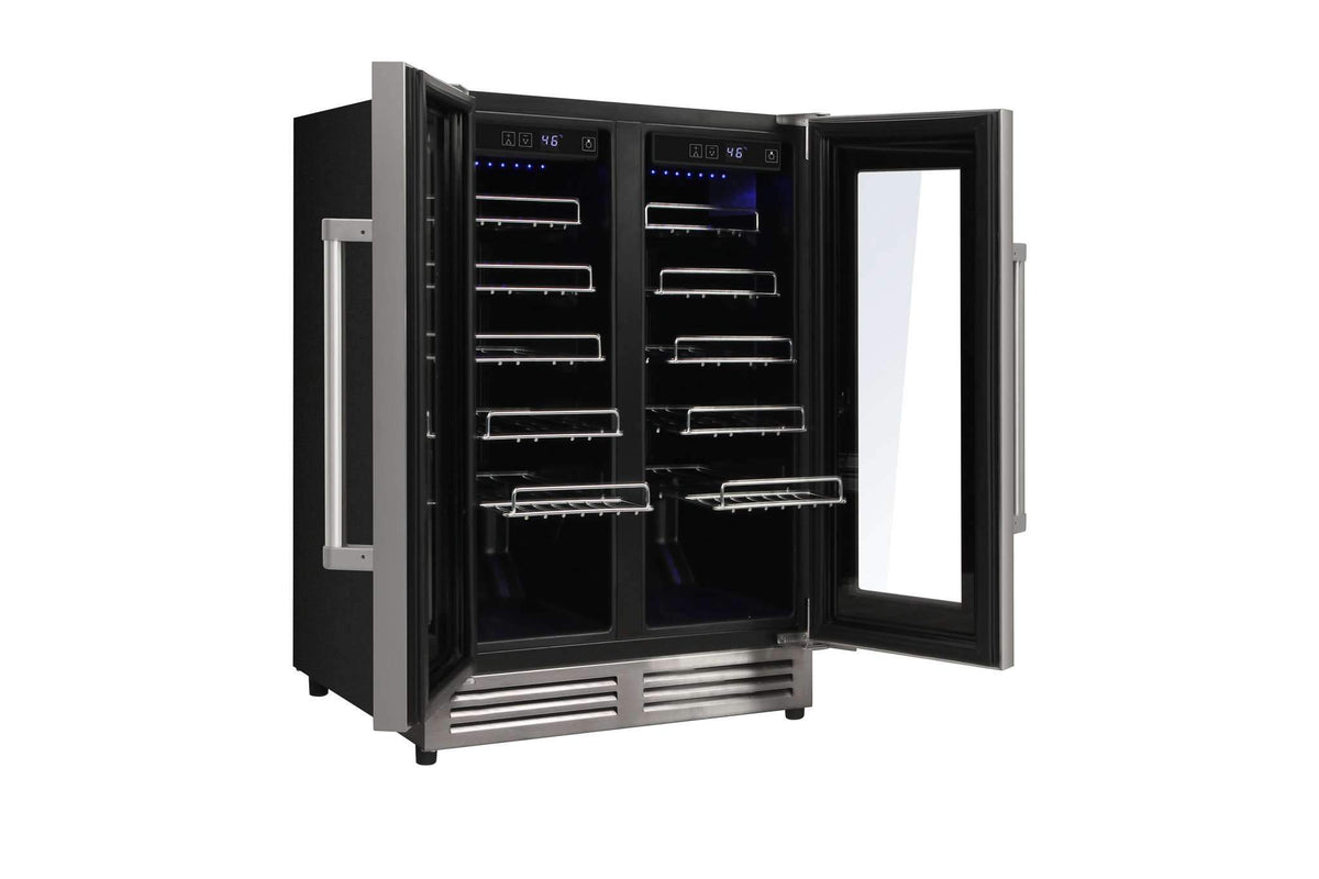 Thor Kitchen 6-Piece Pro Appliance Package - 48-Inch Dual Fuel Range, Refrigerator with Water Dispenser, Dishwasher, Pro Wall Mount Hood, Microwave Drawer, & Wine Cooler in Stainless Steel