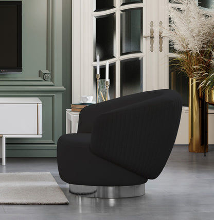 Whiteline Modern Living Erzin Swivel Accent Chair - CH1758F - MyBBQDirect
