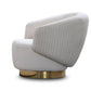 Whiteline Modern Living Erzin Swivel Accent Chair - CH1758F - MyBBQDirect
