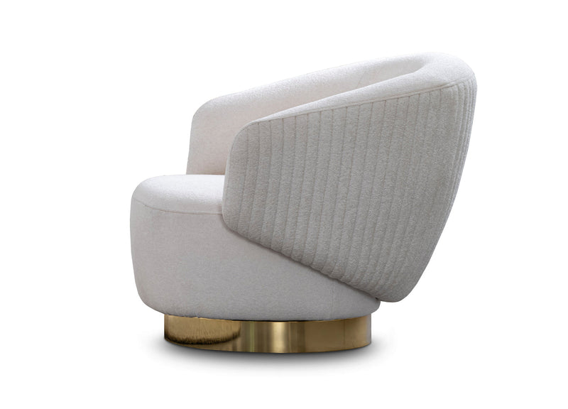 Whiteline Modern Living Erzin Swivel Accent Chair - CH1758F