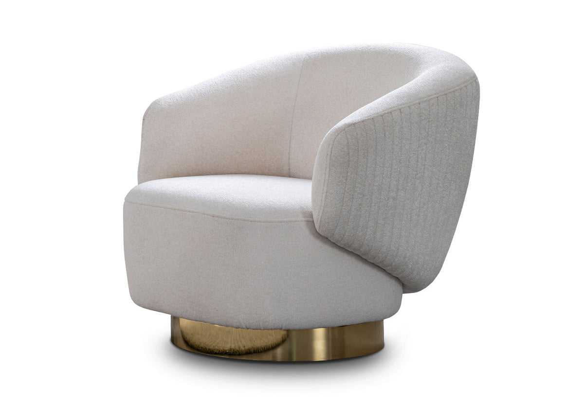 Whiteline Modern Living Erzin Swivel Accent Chair - CH1758F - MyBBQDirect