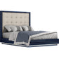 Whiteline Modern Living Alexander Bed Queen In Blue/Light Grey Colour - BQ1937 - MyBBQDirect
