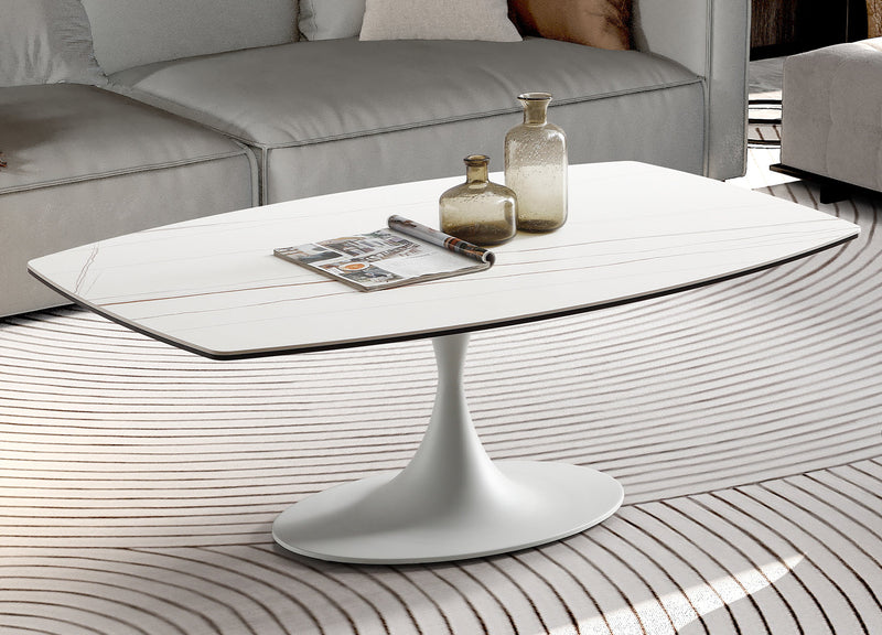 Whiteline Modern Living Amarosa Coffee Table in White Color - CT1719