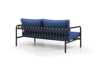 Whiteline Modern Living  Andrea 4-Pieces Outdoor Lounge Set in Blue Color - COL1833 - MyBBQDirect