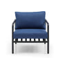 Whiteline Modern Living  Andrea 4-Pieces Outdoor Lounge Set in Blue Color - COL1833 - MyBBQDirect
