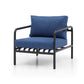 Whiteline Modern Living  Andrea 4-Pieces Outdoor Lounge Set in Blue Color - COL1833 - MyBBQDirect