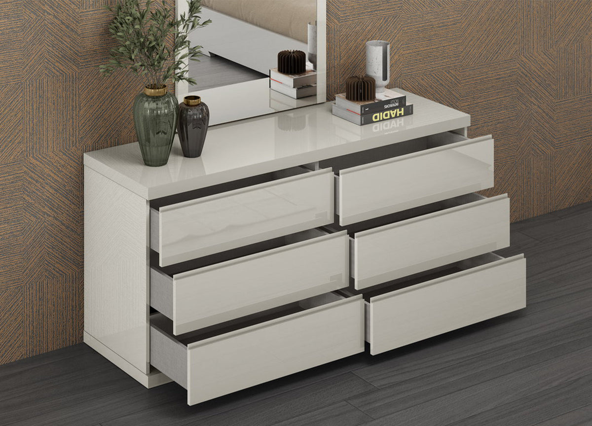 Whiteline Modern Living Anna Double Dresser - DR1207D - MyBBQDirect