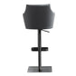 Whiteline Modern Living Baxter Barstool - BS2006P-LGRY/DGRY