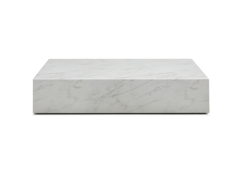 Whiteline Modern Living Cube Rectangle Coffee Table in White Color - CT1667R