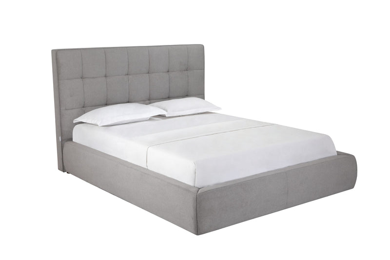 Whiteline Modern Living Dexter Bed Queen In Grey Colour - BQ2013F