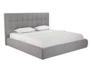 Whiteline Modern Living Dexter King Bed in Grey Color - BK2013F