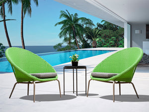Whiteline Modern Living Drake Outdoor Side Table - ST1605-GRY - MyBBQDirect
