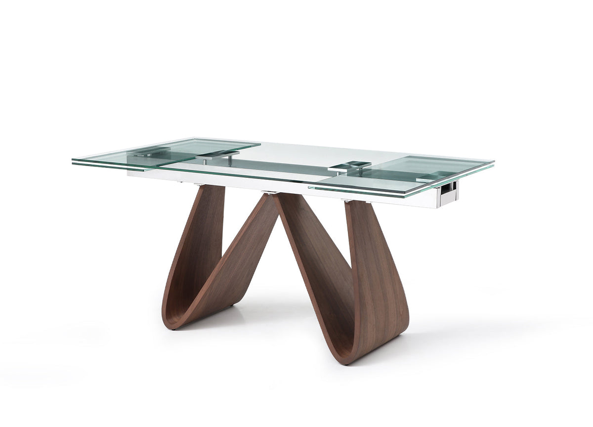 Whiteline Modern Living Emory Extendable Dining Table - DT1881-WLT - MyBBQDirect