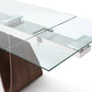 Whiteline Modern Living Emory Extendable Dining Table - DT1881-WLT - MyBBQDirect