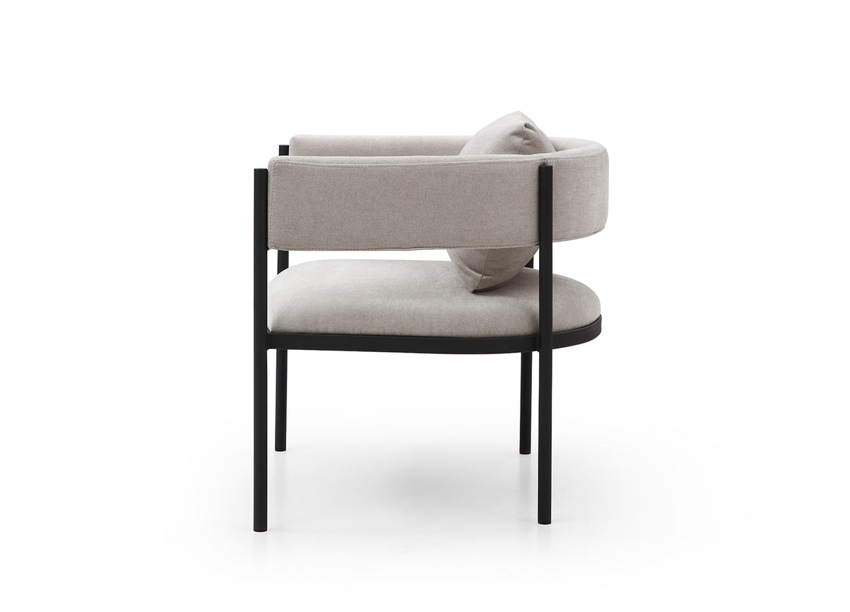 Whiteline Modern Living Envie Accent Chair - CH1821F-LGRY - MyBBQDirect