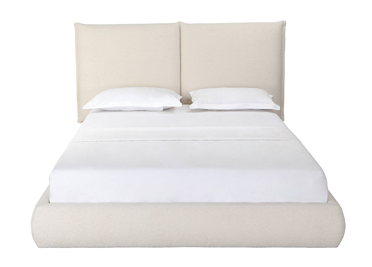Whiteline Modern Living Eric Queen Bed in Beige Color - BQ2011F - MyBBQDirect