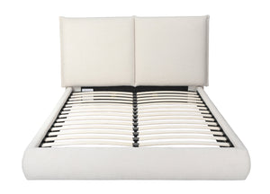 Whiteline Modern Living Eric Queen Bed in Beige Color - BQ2011F - MyBBQDirect