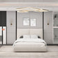 Whiteline Modern Living Eric Queen Bed in Beige Color - BQ2011F - MyBBQDirect