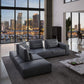 Whiteline Modern Living Florida Sectional - SL2001L-DGRY - MyBBQDirect