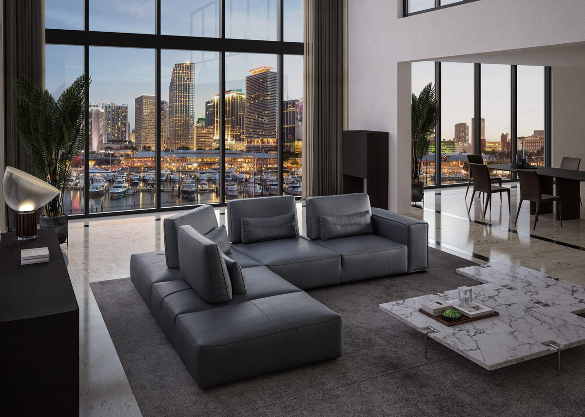 Whiteline Modern Living Florida Sectional - SL2001L-DGRY - MyBBQDirect