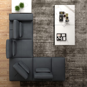 Whiteline Modern Living Florida Sectional - SL2001L-DGRY - MyBBQDirect