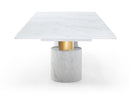 Whiteline Modern Living Geneva Extra Large Dining Table Cylinder - DT1640XL