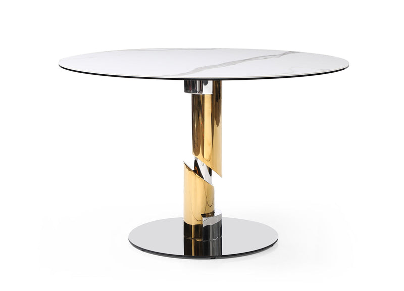 Whiteline Modern Living Gloria Round Dining Table - DT1935