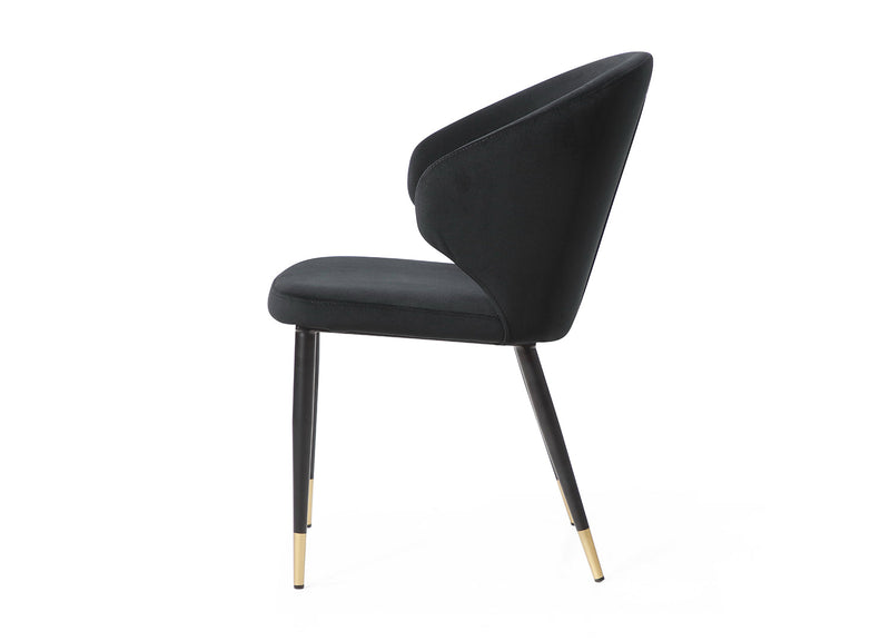 Whiteline Modern Living Gracie Dining Chair - DC1795F-BLK