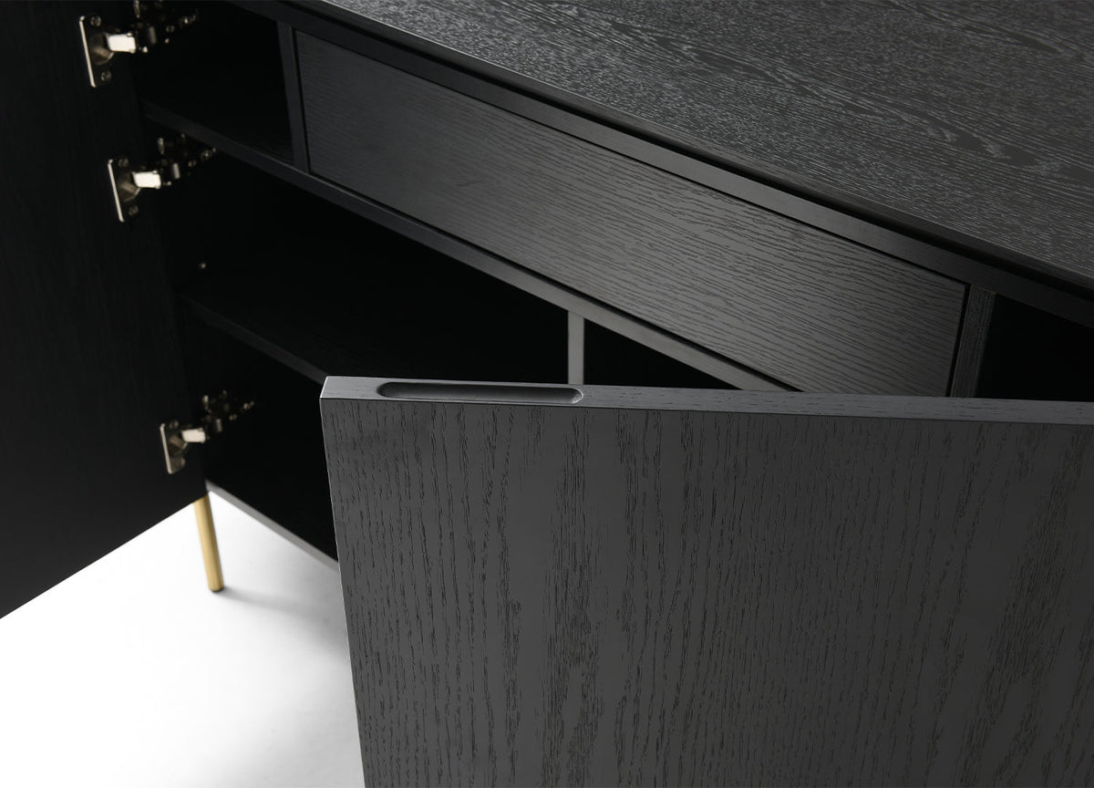 Whiteline Modern Living Heidi Buffet - SB1842-BLK - MyBBQDirect