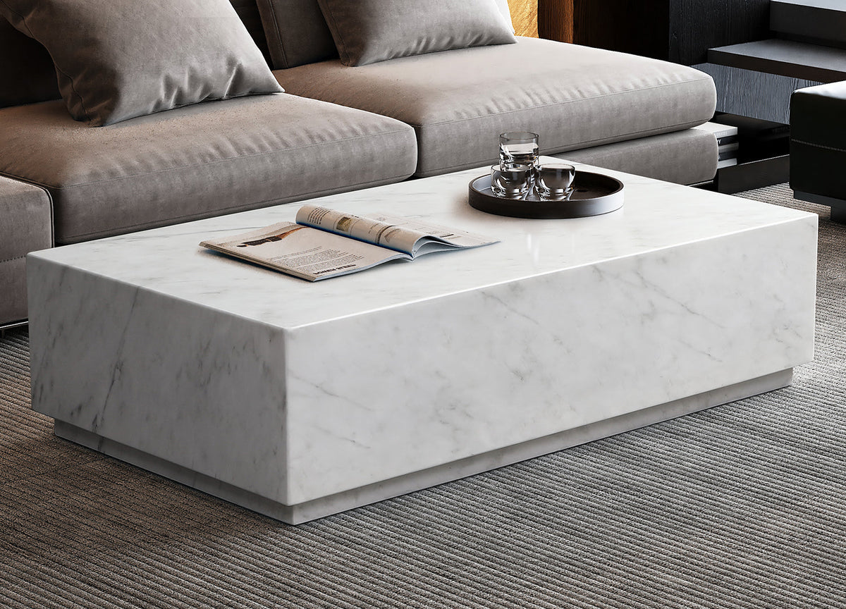 Whiteline Modern Living Iris Rectangle Coffee Table - CT1927R - MyBBQDirect