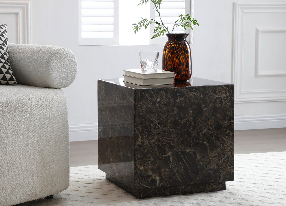 Whiteline Modern Living Iris Side Table - ST1927 - MyBBQDirect