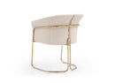 Whiteline Modern Living Jolie Dining Armchair - DAC1923-BEI