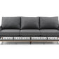 Whiteline Modern Living Karen 4-Piece Outdoor Lounge Set in Dark Grey - COL1832