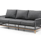 Whiteline Modern Living Karen 4-Piece Outdoor Lounge Set in Dark Grey - COL1832